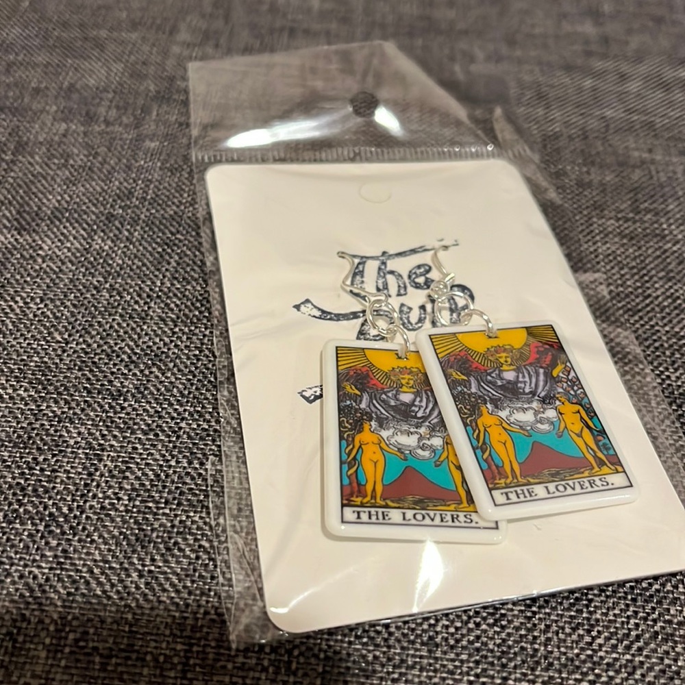 Tarot Card Lovers Earrings